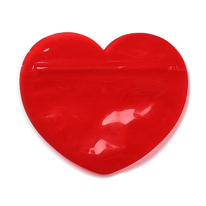 Heart Plastic Yin-Yang Zip Lock Bags, Resealable Packaging Bags, Self Seal Bag