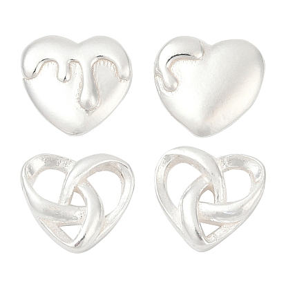 S999 изящные серебряные серьги-гвоздики для женщин, сердце