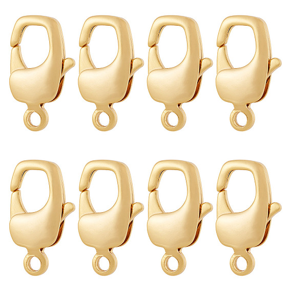 8шт латунные застежки-лобстеры, для изготовления ювелирных изделий