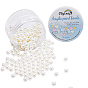 Eco-Friendly Plastic Imitation Pearl Beads, High Luster, Grade A, No Hole Beads, Round