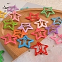 Hair Accessories Iron Snap Hair Clips, with Enamel, Star
