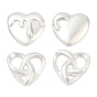 S999 изящные серебряные серьги-гвоздики для женщин, сердце