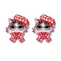 Printed Acrylic Pendants, Cat Shape Charms