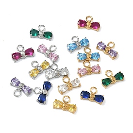 304 подвески из нержавеющей стали, бантом прелести, с кубического циркония