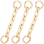3шт. прямоугольные цепочки-удлинители для сумок из сплава, с поворотными застежками