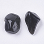 Natural Black Stone Chip Beads, Tumbled Stone, No Hole/Undrilled