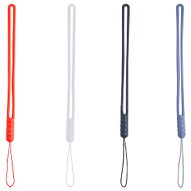 24шт 4 цвета силиконовый ремешок на запястье ремешок на руку, значок для ключей камеры телефона