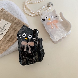 Заколки для волос с когтями из ацетата целлюлозы (смола), форма кошки, аксессуары для волос для девочек или женщин