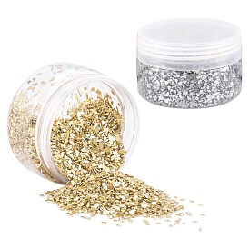 Olycraft Electroplate Glass Beads, For Nail Art Decoration Accessories, No Hole/Undrilled, Chips