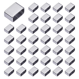 60шт. 201 подвески-слайдеры из нержавеющей стали, прямоугольные