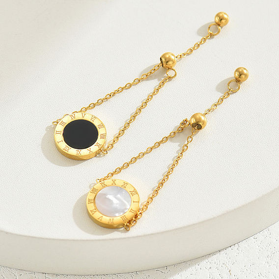 Элегантное 201 регулируемое круглое кольцо из нержавеющей стали с римскими цифрами для женщин, универсальный и шикарный