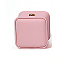 Crown Rectangle PU Leather Ring Jewelry Box, Finger Ring Storage Gift Case, with Velvet Inside, for Wedding, Engagement