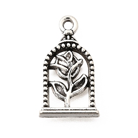 Сплавочные подвески тибетского стиля, арка с цветочными подвесками