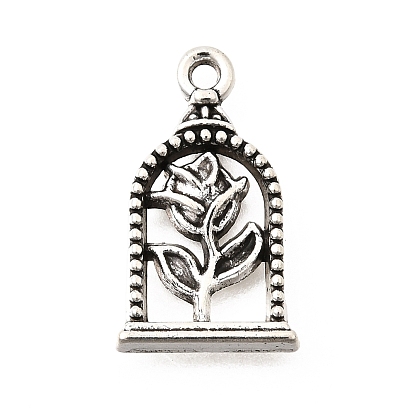 Сплавочные подвески тибетского стиля, арка с цветочными подвесками