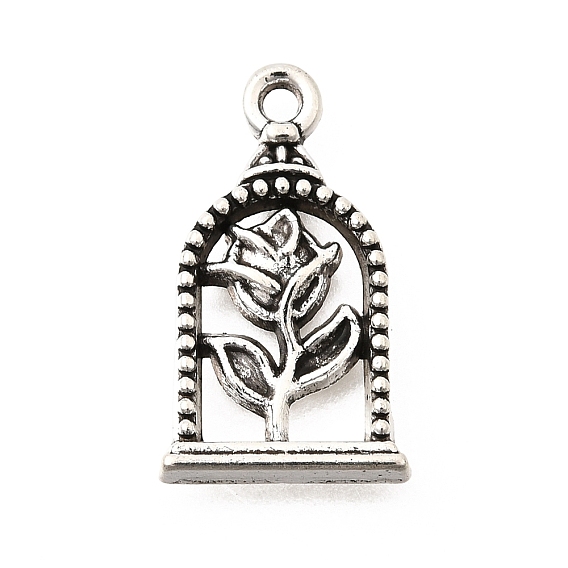 Сплавочные подвески тибетского стиля, арка с цветочными подвесками