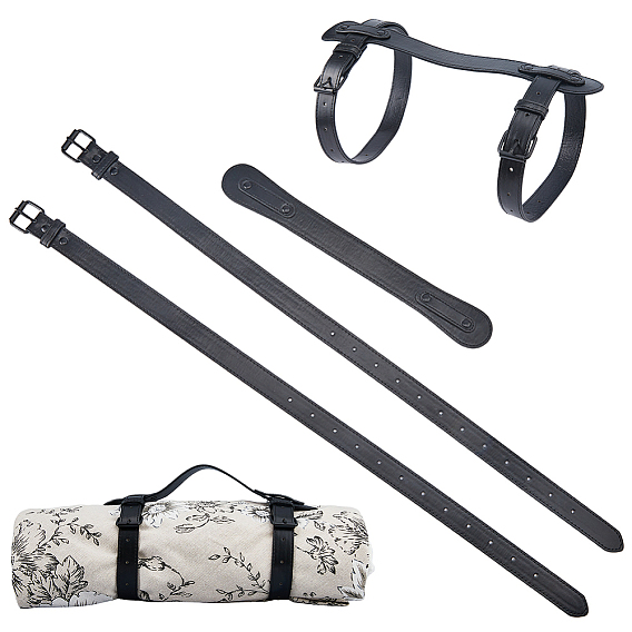 Imitation Leather Camping Picnic Mat Straps
