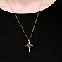 Cross and Heart Urn Ashes Pendant Necklace, 316L Stainless Steel Memorial Jewelry for Women