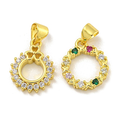 Стойка металлическая латунная микропрофилированная кубическая циркония подвески, долговечный, без кадмия и без свинца, реальный 18 k позолоченный, круглые