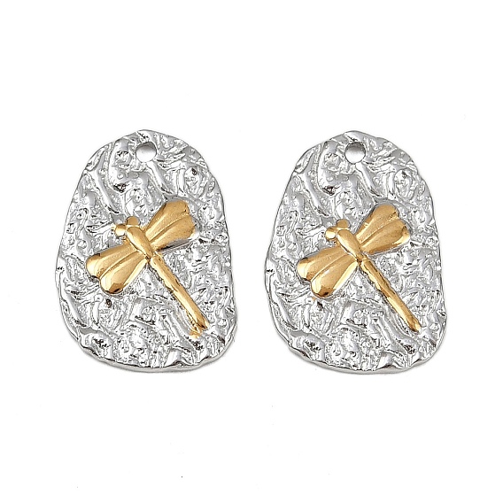 304 подвески из нержавеющей стали, ионное покрытие (ip), слезинка с подвесками в виде стрекоз