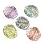 Transparent Acrylic Beads, Flat Round
