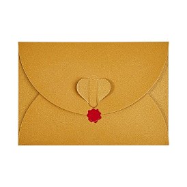 Enveloppes papier mini perle couleur rétro blanc, enveloppe d'invitation de fête de mariage, enveloppe de cadeau de bricolage, enveloppes à fermeture cœur, rectangle