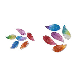 Transparent Acrylic Beads, Leaf