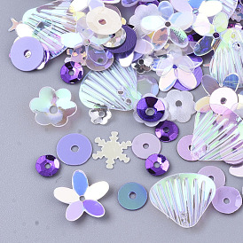 Аксессуары для орнаментов, пластиковые пайетки / блестки из пвх, разнообразные