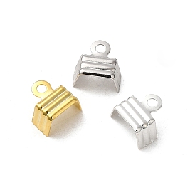 Rhodium Plated 925 Sterling Silver Folding Crimp Ends