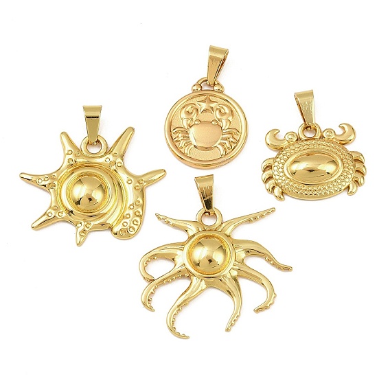 Подвески из нержавеющей стали 304, золотые