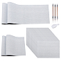 24Pcs 3 Styles Non-woven Fabric Cloth Water-Writing, Rectangle, with 1Pc Ink Tray Containers and 3Pcs Chinese Calligraphy Brushes Pen