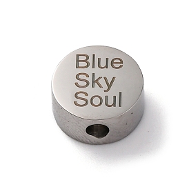 304 billes d'acier inoxydable, plat rond