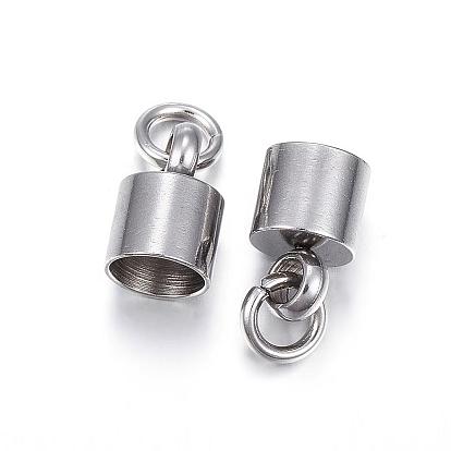 201 Stainless Steel Cord Ends, End Caps, Column