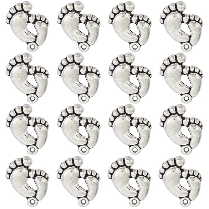 60шт. подвески в виде следов из сплава в тибетском стиле