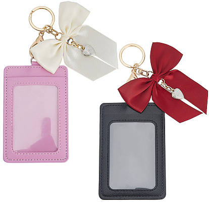 Наборы для самостоятельного изготовления брелока для удостоверения личности, включая подвесные брелоки из сплава и полиэстера, держатель удостоверения личности из искусственной кожи