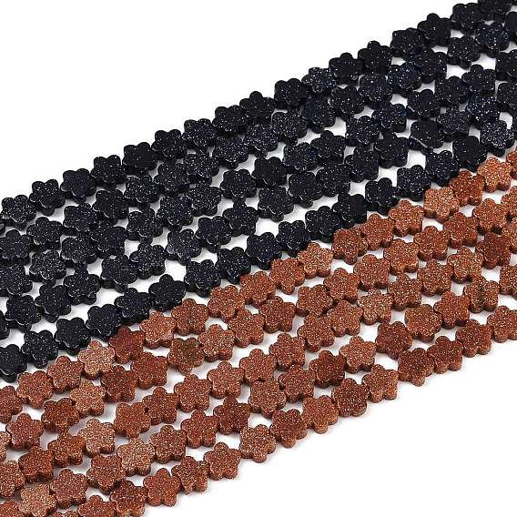 Синтетические голдстоуновские бисер пряди, цветка сливы