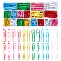 Iron Paper Clips, Coated PVC Plastic, Sturdy and Rustproof, for Office School Document Organizing