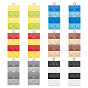 12Pcs 6 Colors Resin Pendants, with Platinum Iron Loop, Toy Bricks