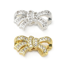 Латунные микро проложить кубического циркония бусы, бантом