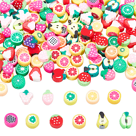 Nbeads Handmade Polymer Clay Beads, Fruit Theme, Mixed Shapes