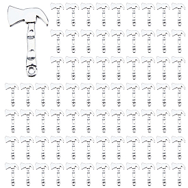 80Pcs Tibetan Style Alloy Pendants, Axe Charms