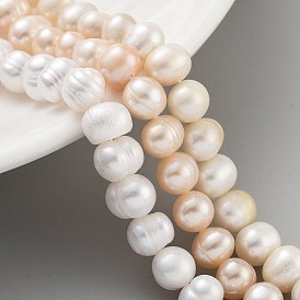 Natural Cultured Freshwater Pearl Beads Strands, Potato