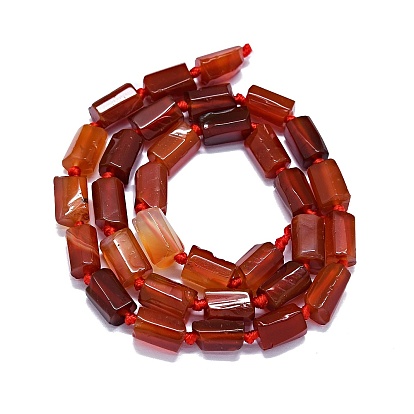 Natural Carnelian Beads Strands, Dyed & Heated, Nuggets