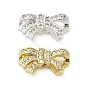 Латунные микро проложить кубического циркония бусы, бантом
