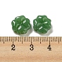 Imitation Jade Glass Beads, Green