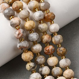 Природные сумасшедший агат бисер нитей, граненый бисер, с бисером