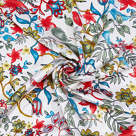 Цветочная полиэфирная ткань, для самостоятельного изготовления поделок и украшения одежды