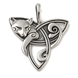 316 хирургические подвески из нержавеющей стали, узел «тройник» с подвеской в виде лисы