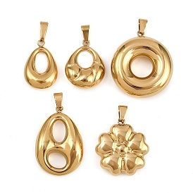 304 подвески из нержавеющей стали, ионное покрытие (ip), реальный 18 k позолоченный