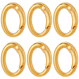 6шт. стойка покрытие латунные пружинные затворные кольца, овальные, без свинца и без кадмия, долговечный