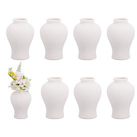 Керамические белые вазы-украшения, для украшения свадьбы в домашнем офисе